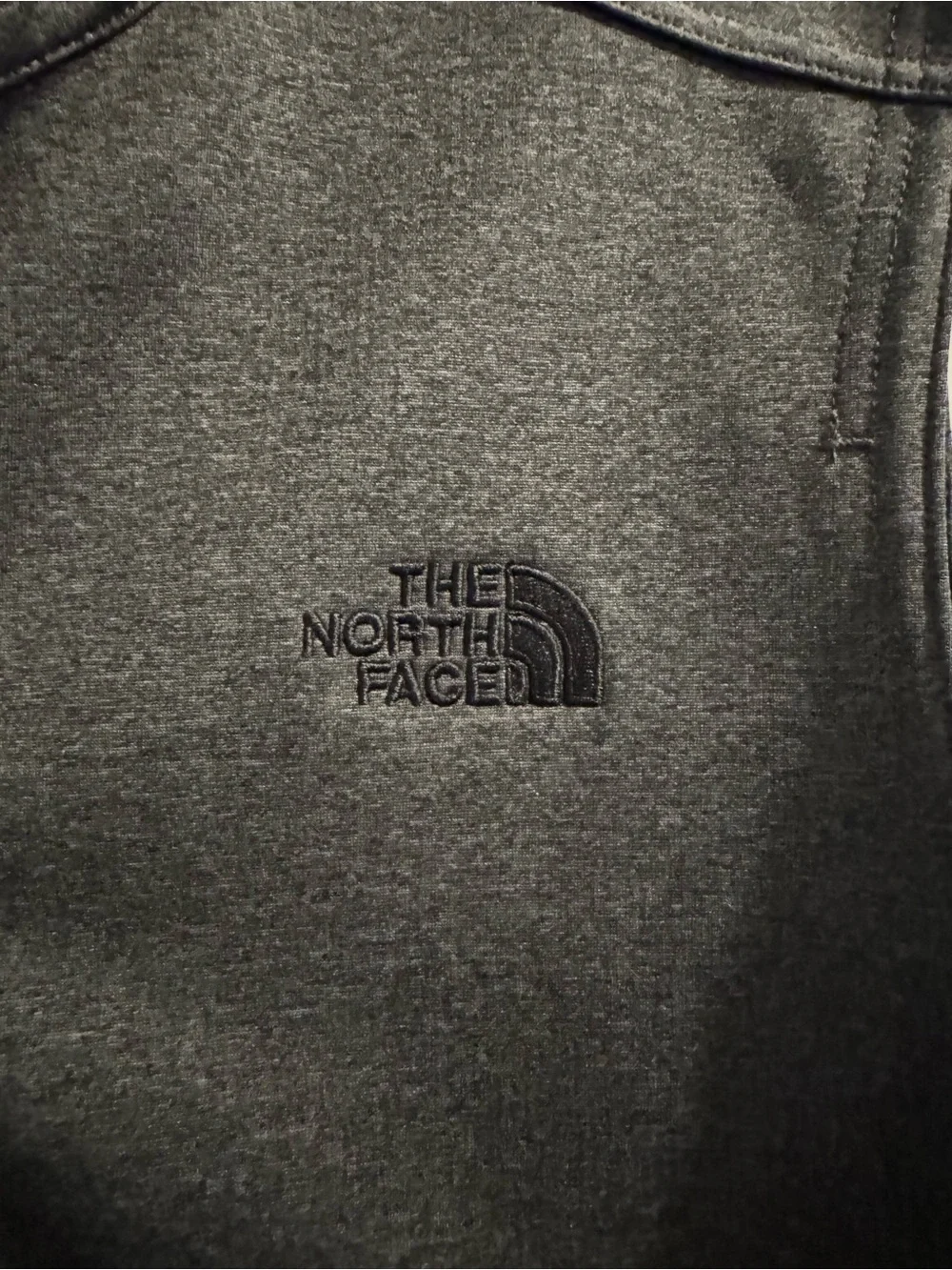 The North Face Men's Charcoal Black Full-Zip Vest